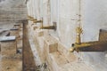 Tap of Kaiser Wilhelm Fountain in Istanbul Royalty Free Stock Photo