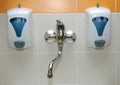 Tap and soap dispensers Royalty Free Stock Photo