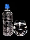 Tap water and bottled spring water
