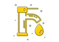 Tap water icon. Faucet with aqua drop sign. Vector Royalty Free Stock Photo