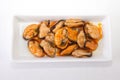 Tapa of marinated mussels