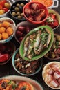 Tapas, antipasto or mezze Royalty Free Stock Photo