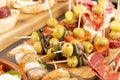 Tapas or antipasto starters Royalty Free Stock Photo