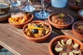 Tapas served in many small plates