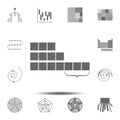 tape digram icon. Simple glyph vector element of charts and diagrams set icons for UI and UX, website or mobile application