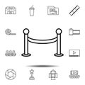 tape, fance icon. Simple thin line, outline vector element of Cinema icons set for UI and UX, website or mobile application