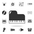 The tape icon. Cassette symbol icon. Detailed set icons of Music instrument element icons. Premium quality graphic design. One of