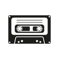 The tape icon. Cassette symbol. Flat