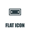 Tape Icon Flat Royalty Free Stock Photo