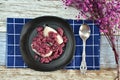 Tape Ketan Uli, uli snacks made from white glutinous rice, and tape made from red glutinous rice that is yeast and fermented Royalty Free Stock Photo