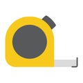 Tape measure flat icon, build and repair Royalty Free Stock Photo