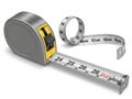 Tape measure isolated on white background Royalty Free Stock Photo