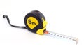 tape measure on white with clipping path . 5 meter Royalty Free Stock Photo