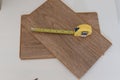 DIY do it yourself project measurement for cutting or fitting wood tape measures