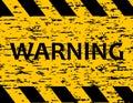 The tape is protective yellow with black. Caution and warning. Stop do not cross. Increased danger Royalty Free Stock Photo