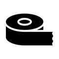 Tape vector glyph flat icon Royalty Free Stock Photo