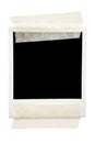 Taped Blank Picture Frame Royalty Free Stock Photo