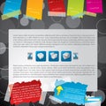 Taped web template