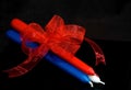 Taper Candles Red, White and Blue Royalty Free Stock Photo