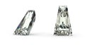 Tapered Baguette Cut Diamond Royalty Free Stock Photo