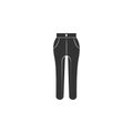 tapered jeans icon. Element of jeans icon for mobile concept and web apps. Glyph tapered jeans icon can be used for web and mobile