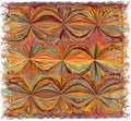 Tapestry with abstract colorful grunge striped,wavy pattern Royalty Free Stock Photo