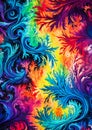 tapestry dmt tie-dye flag Royalty Free Stock Photo