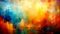 A Tapestry of Texture and Color: An Abstract Painting of Layers and Forms, Exploring the Beauty of the Unseen World Generative AI