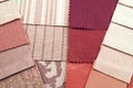 Tapestry and upholstery selection Royalty Free Stock Photo