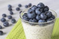 Tapioca blueberry pudding