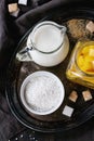 Tapioca dessert with mango Royalty Free Stock Photo