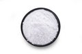 Tapioca flour on white background Royalty Free Stock Photo
