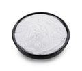 Tapioca flour on white background Royalty Free Stock Photo