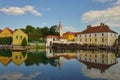 Tapolca, Hungary - 20 July, 2020: The Mill Pond Malom-tÃÂ³ in Tapolca.