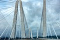 Tappan Zee bridge on Hudson river Royalty Free Stock Photo