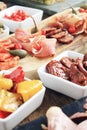 Tappas selection on table Royalty Free Stock Photo