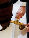 Tapping beer at an event Royalty Free Stock Photo