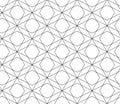 TAPPING LINEAR SEAMLESS VECTOR PATTERN. MODERN STYLISH MONOCHROME MESH TEXTURE. TRENDY CROSSING GEOMETRIC DESIGN Royalty Free Stock Photo