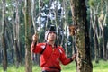 Tapping rubber