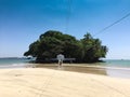 Taprobane island in Weligama Bay Beach, Sri Lanka