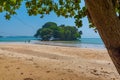 Taprobane island and Weligama beach at Sri Lanka