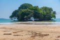 Taprobane island and Weligama beach at Sri Lanka