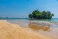 Taprobane island and Weligama beach at Sri Lanka