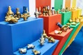 Taps valves and fittings on exhibition Royalty Free Stock Photo