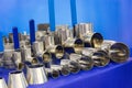 Taps valves and fittings on sanitary equipment exhibition