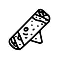 taquitos line vector doodle simple icon design Royalty Free Stock Photo