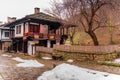 Tar, Bulgaria - 24.02.2021: Old traditional Bulgarian house in Architectural Ethnographic Complex Etar Etara near town of Royalty Free Stock Photo