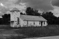 Tar Creek Superfund Site- Cardin, Oklahoma abandoned church Royalty Free Stock Photo