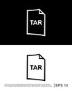 tar file format icon template Royalty Free Stock Photo