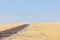 Road in Sahara desert, Egypt Royalty Free Stock Photo